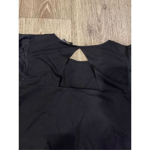 Broadway Short Sleeve Top Black Large New - Picture 8 of 9